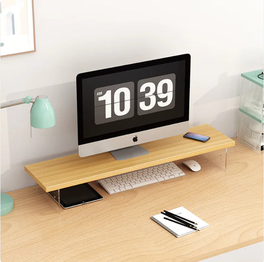 Acrylic & Wood Desktop Organizer Stand