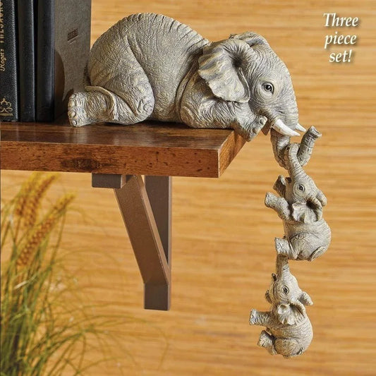 3pcs Set - Cute Elephant Figurines